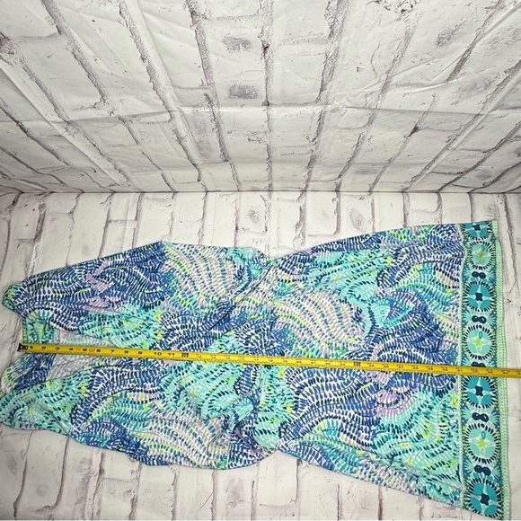 Lilly Pulitzer Felizia Wrap Dress Sz S Blue Current Fantasea Resort Beach Coast - Picture 7 of 8